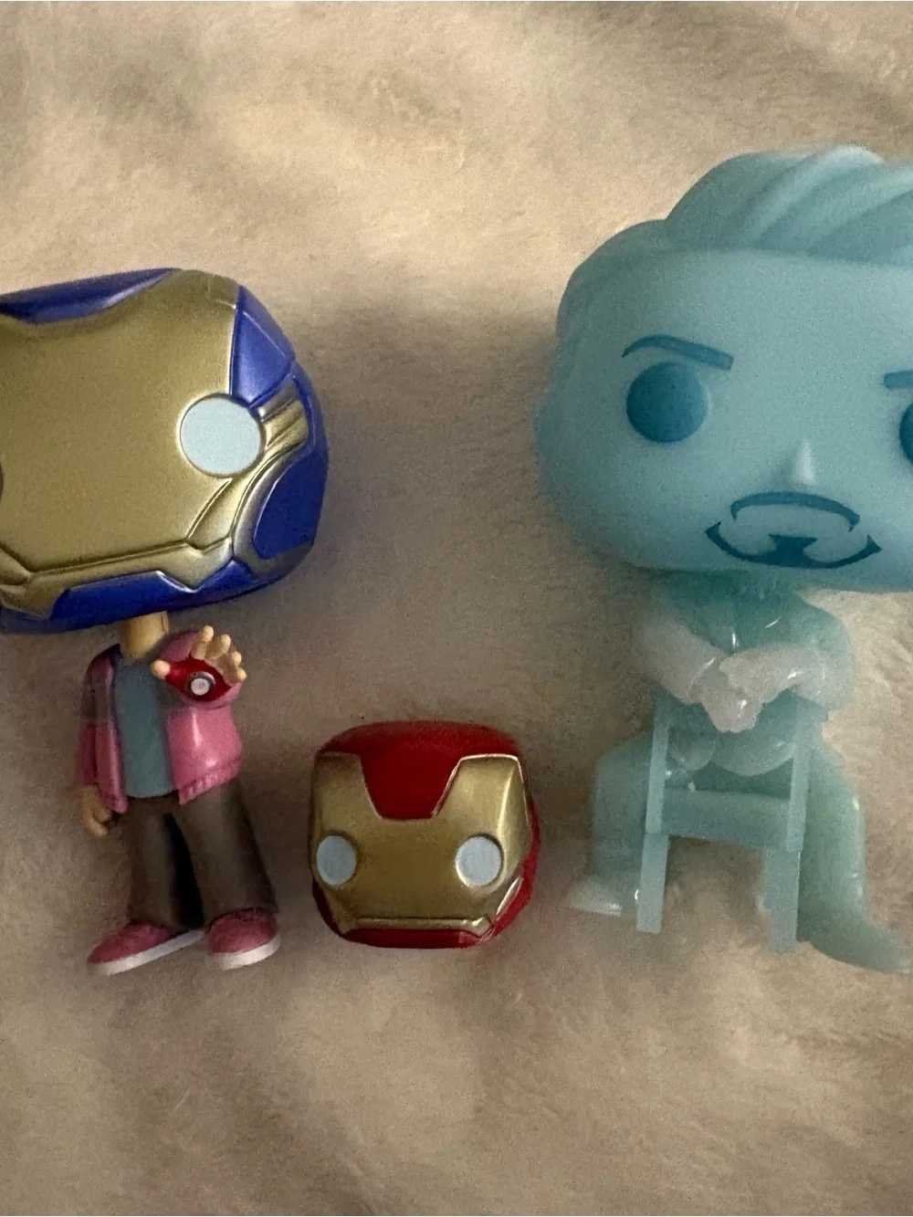 Iron Man and Morgan funko pop